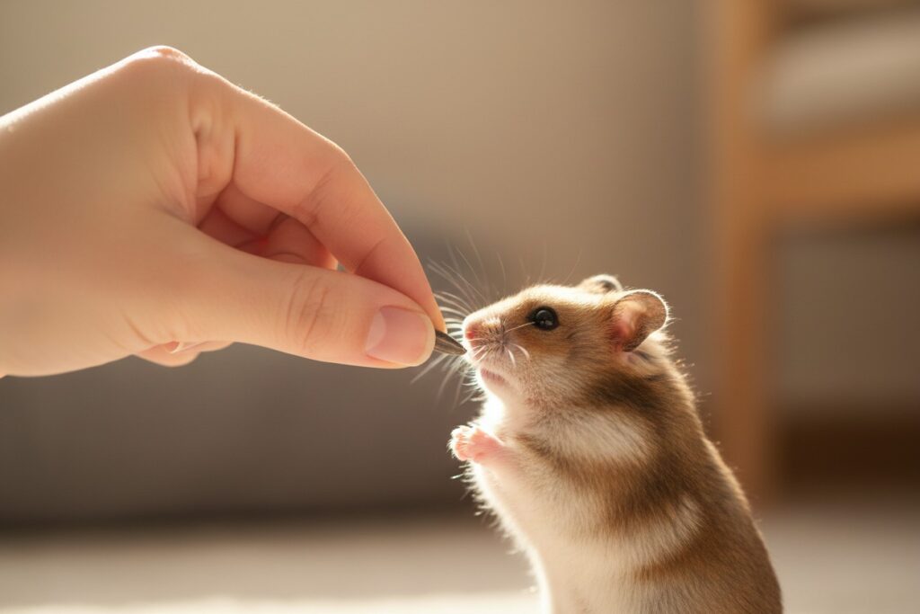 apprivoiser son hamster